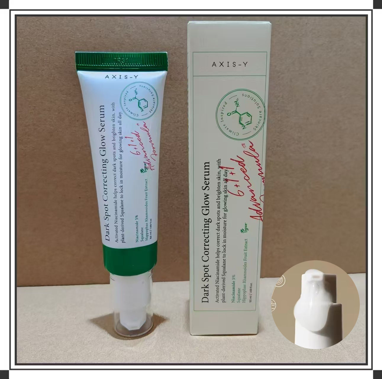 50ml / 1.69 fl. oz AXIS-Y Dark Spot Correcting Glow Serum 5% Niacinamide Face Da