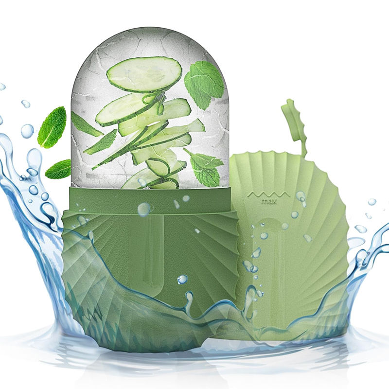 Thumbnail: Ice Face Roller Ice Cube Beauty Massage Silicone Ice Mold For Eye Puffiness Ice 