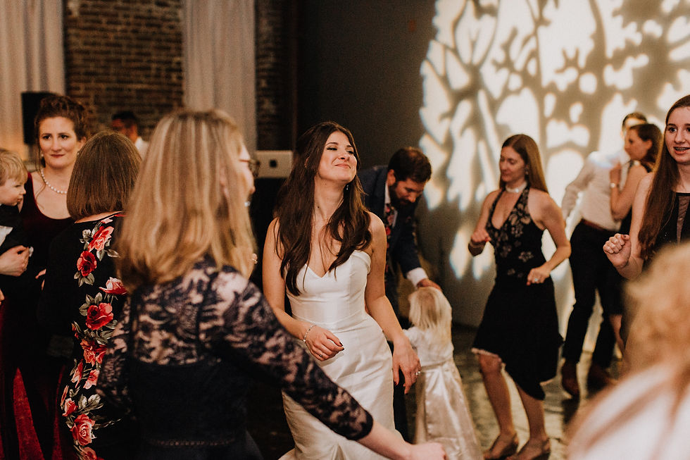 Bride dancing at reception