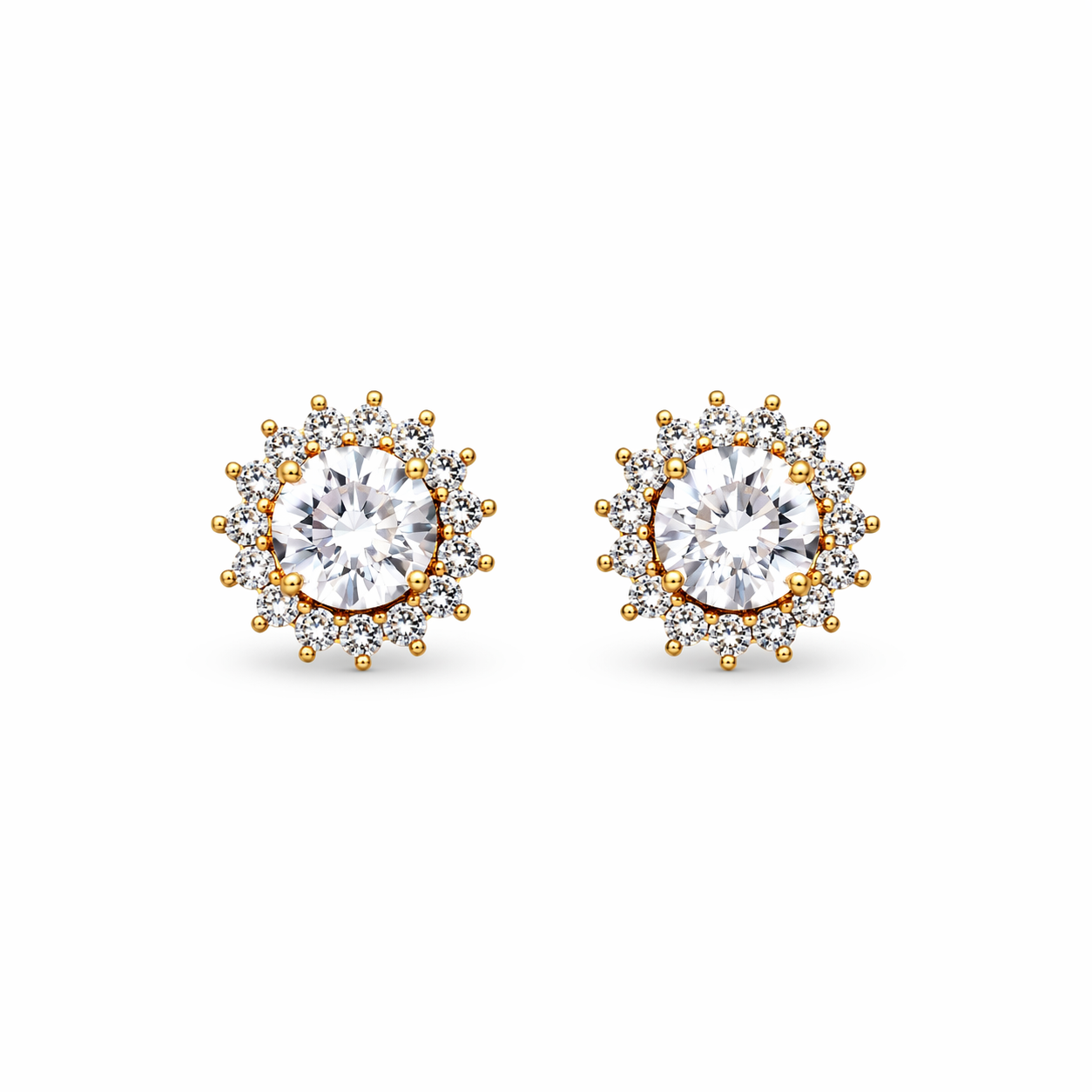 Brinco ponto de Luz em Swarovski com cravação Lateral | Nino Bran