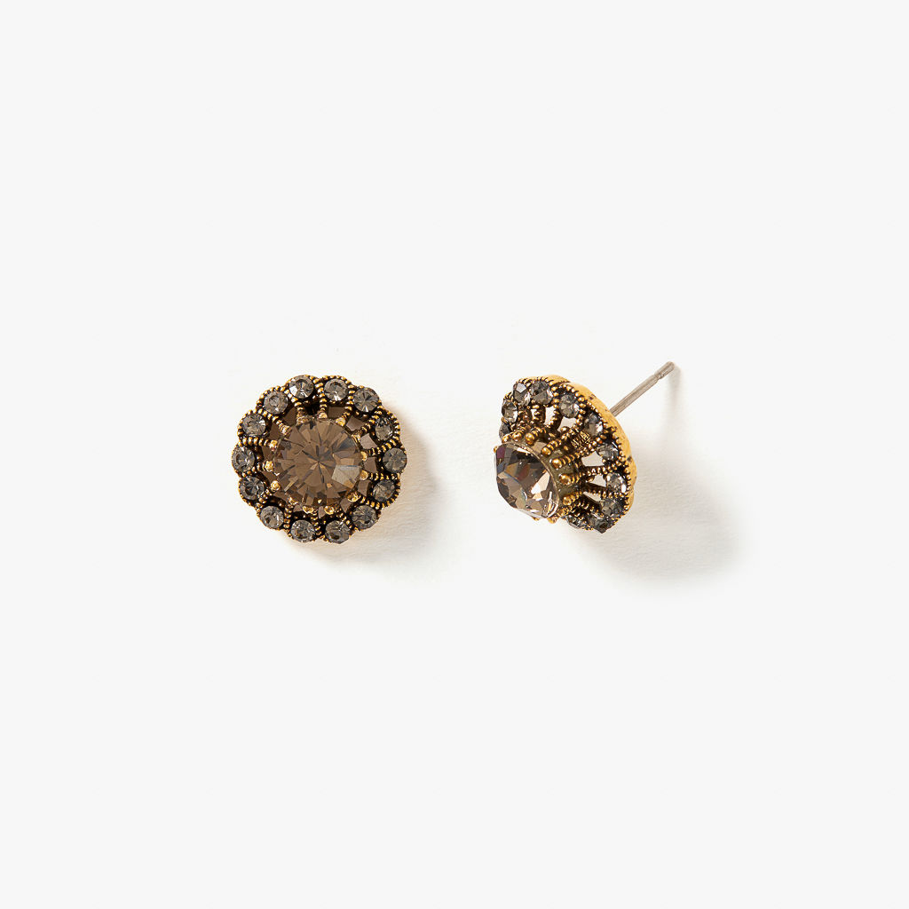 cópia de Brinco Lustre Ella Smoky Quartz | Monica di Creddo