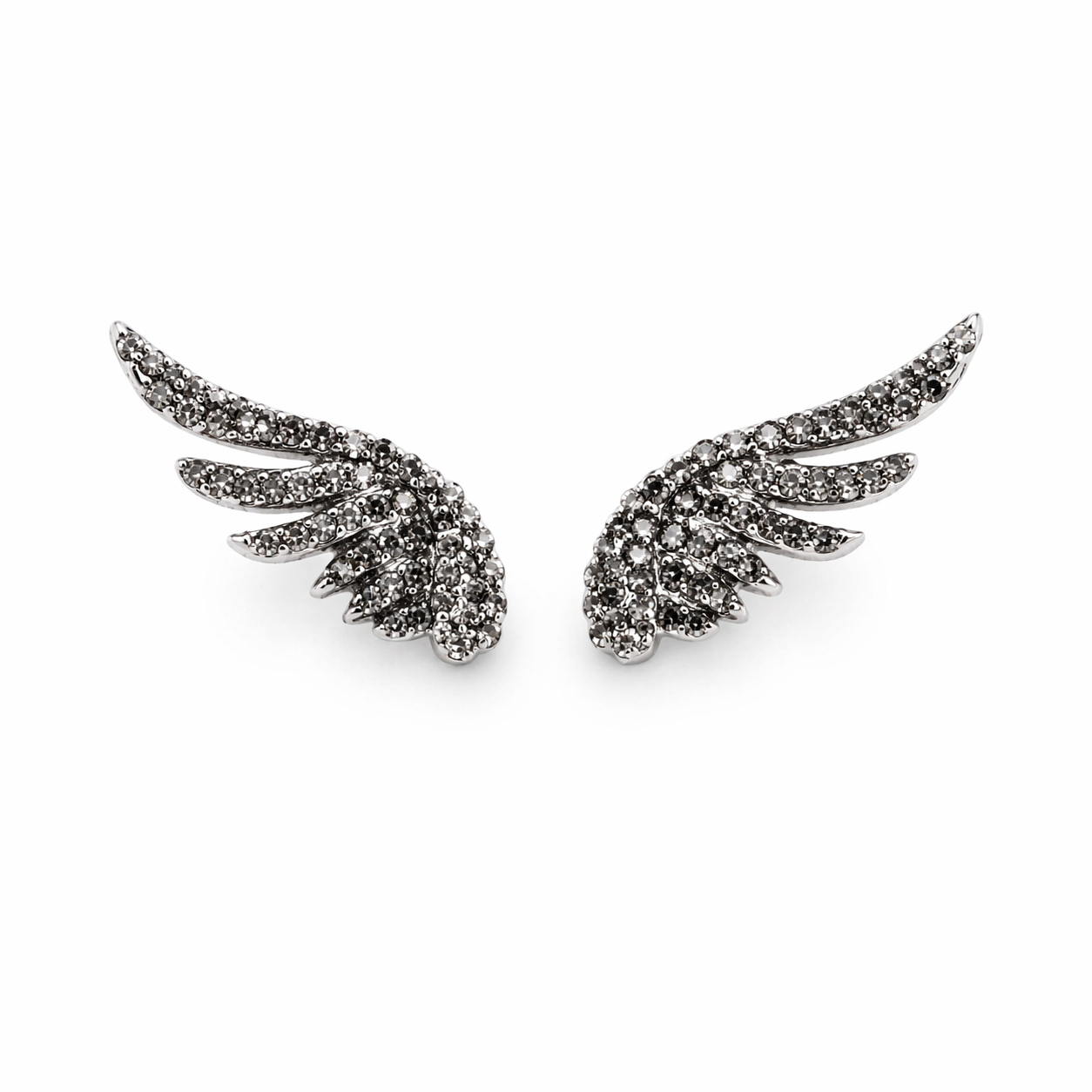 Brincos Prateada Asas Nino Bran
