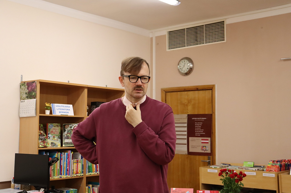 Kārlis Vērdiņš RCB Sarkandaugavas filiālbibliotēkā