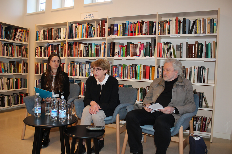 Lelde Stumbre, Egils Šņore RCB Torņkalna filiālbibliotēkā