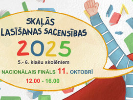 Skaļās lasīšanas sacensību čempioni no visiem Latvijas novadiem tiekas Gaismas pilī