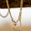 थंबनेल: Antique 14ct Gold Curb Chain with Oversized Austro-Hungarian Dog Clip