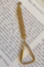Miniatura: Vintage 18ct Carabiner Extender With Wheat-link Woven Chain