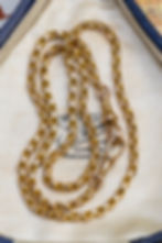 Thumbnail: Antique 9ct Gold Oval Belcher Chain With Two Dog Clips