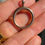 サムネイル： Rare Antique French Extra Large 18ct Rose Gold Bolt Ring Connector