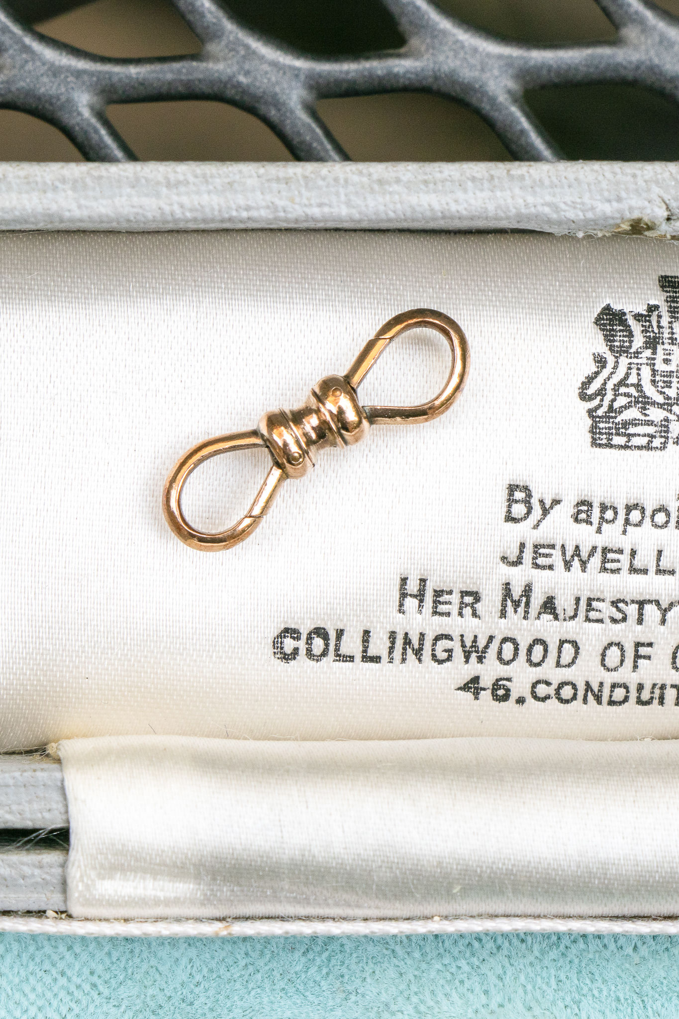 Rare Antique 9ct Rose Gold Double Dog Clip