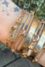 थंबनेल: Antique 18k Gold Chain With Rare Sister Hook Clasp And Dog Clip