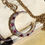 Thumbnail: Large Vintage 9ct Gold Diamond And Ruby Crescent Pendant