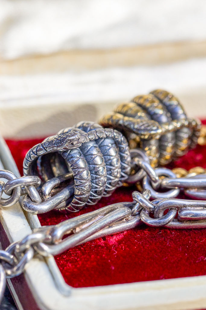 Miniatura: Ouroboros Snake Slider Pendant | 18ct Gold or Sterling Silver | Made to Order