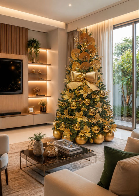 �rvore de Natal decorada modelo 2