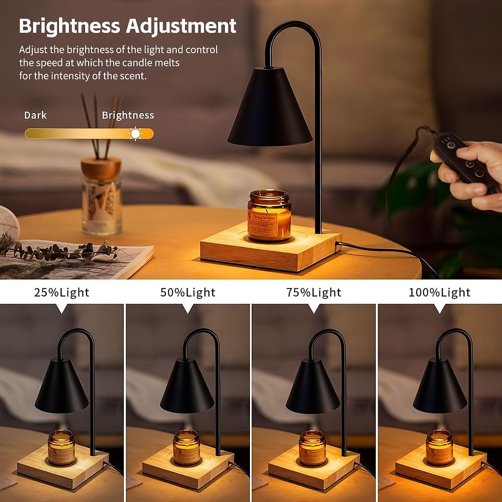 Thumbnail: Dimmable Candle Warmer Lamp with Timer No Flame Electric Candle Lamp Warmer
