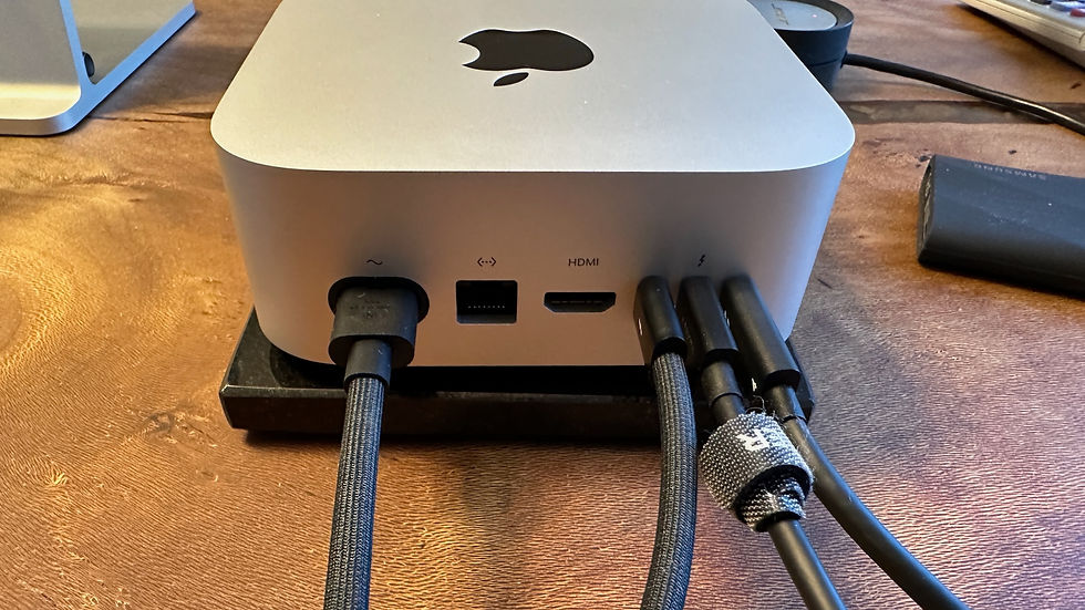 Mac Mini M4 Pro Anschlüsse hinten