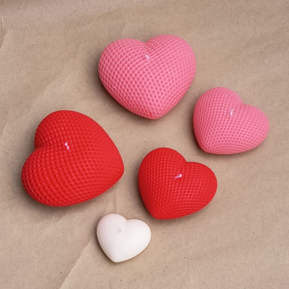 Miniature : Cœur à prendre – Bougie cœur parfumée ou pure - Bougie artisanale vegan