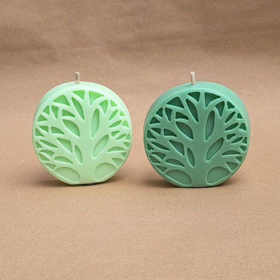 Miniature : Arbre de Vie – Bougie artisanale naturelle - Bougie symbolique en cire de soja