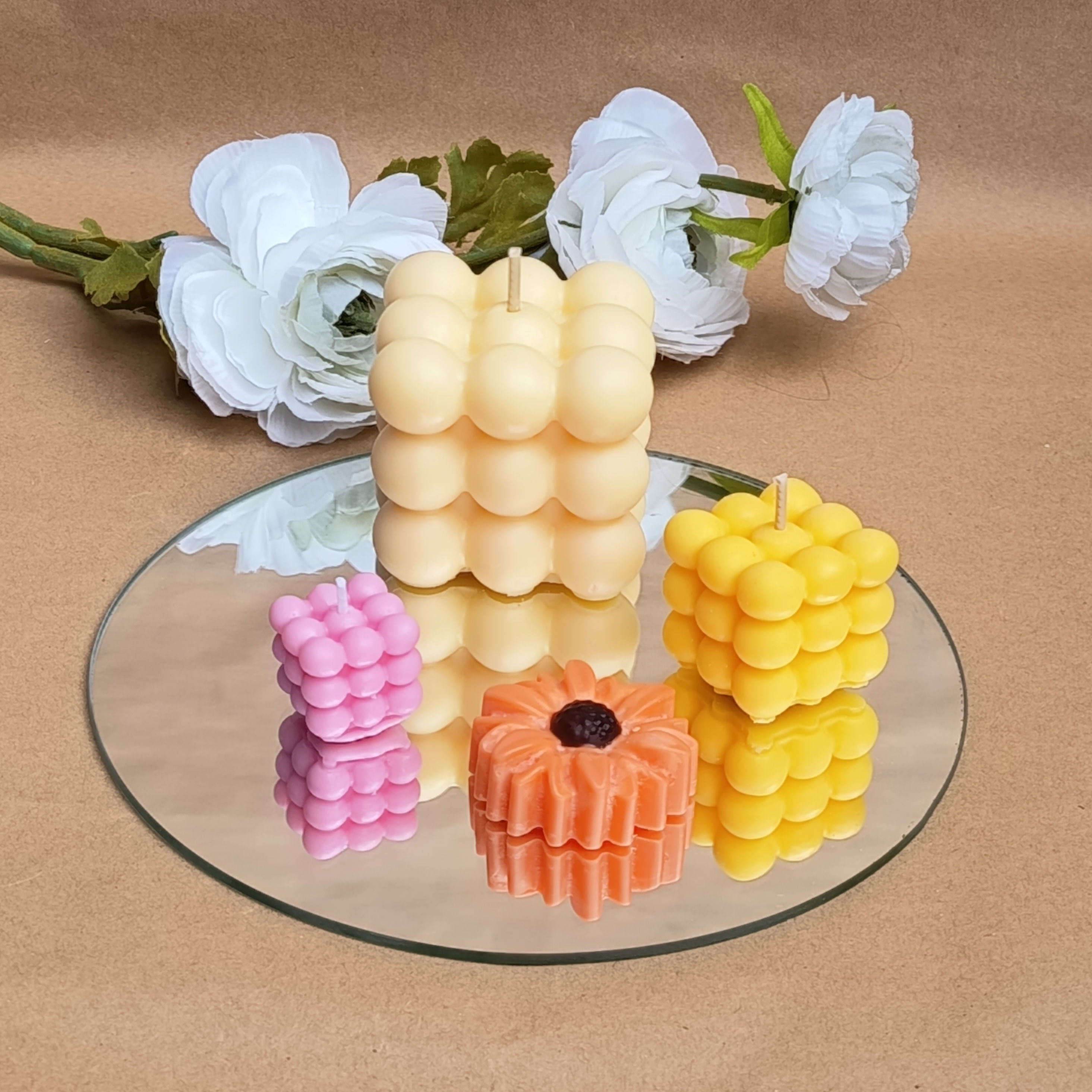 HALOA Floraison - Composition bougies artisanales édition limitée - cire soja