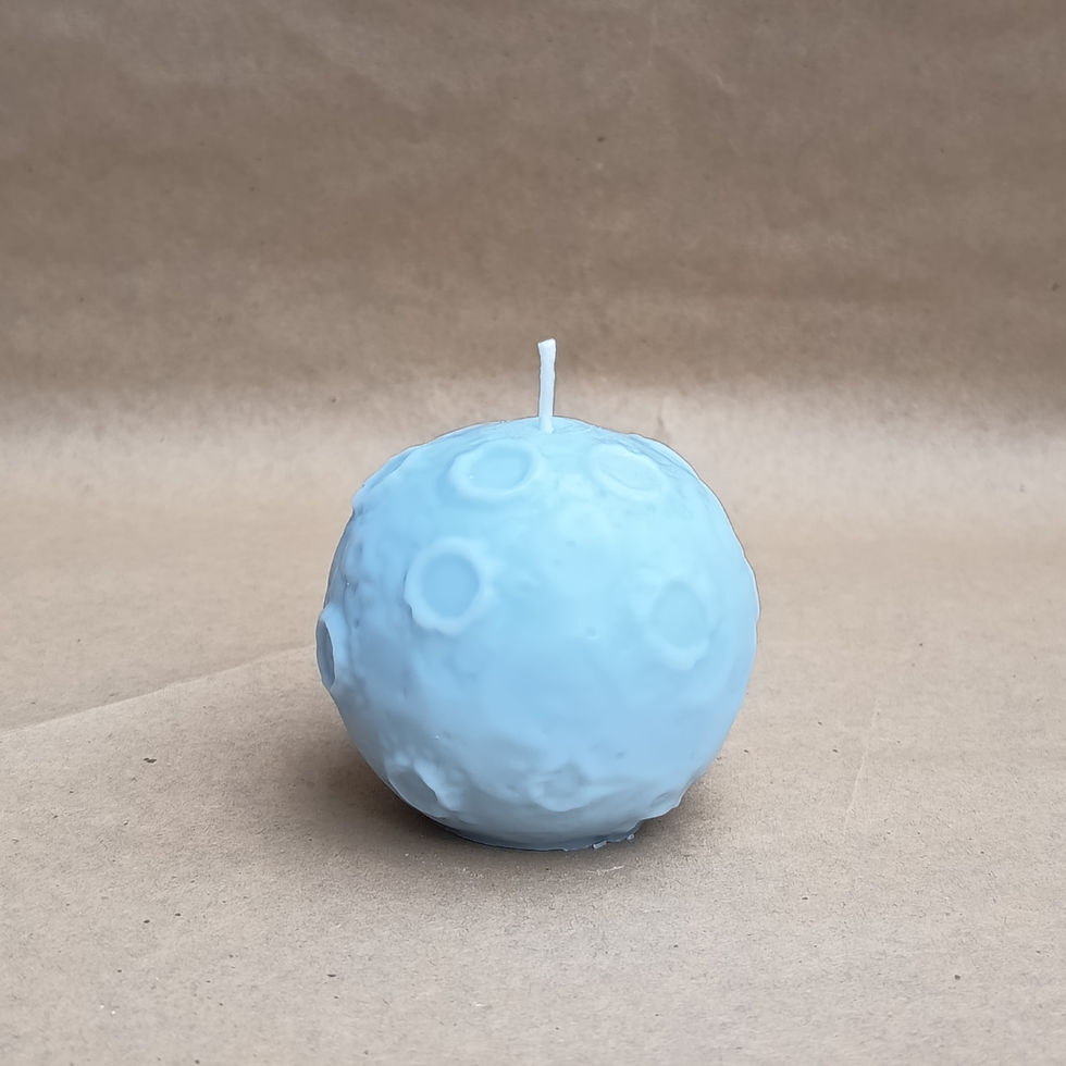 Miniature : Lune de cire - Bougie artisanale pure en cire de soja naturelle