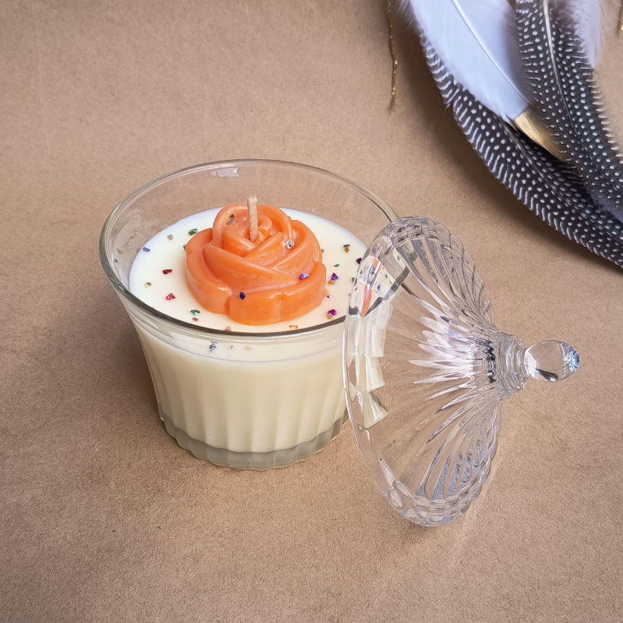 Aura d’Agrume – Bougie parfumée à l’orange - Bougie artisanale en cire de soja