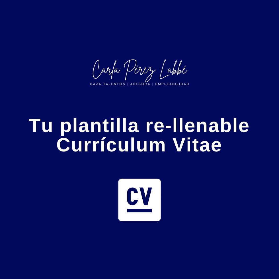 Plantilla de CV rellenable