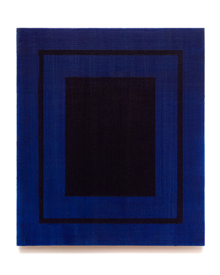 Blue_Burnt Umber Frame, 2021, acrylic on board, 35cm x 30cm_