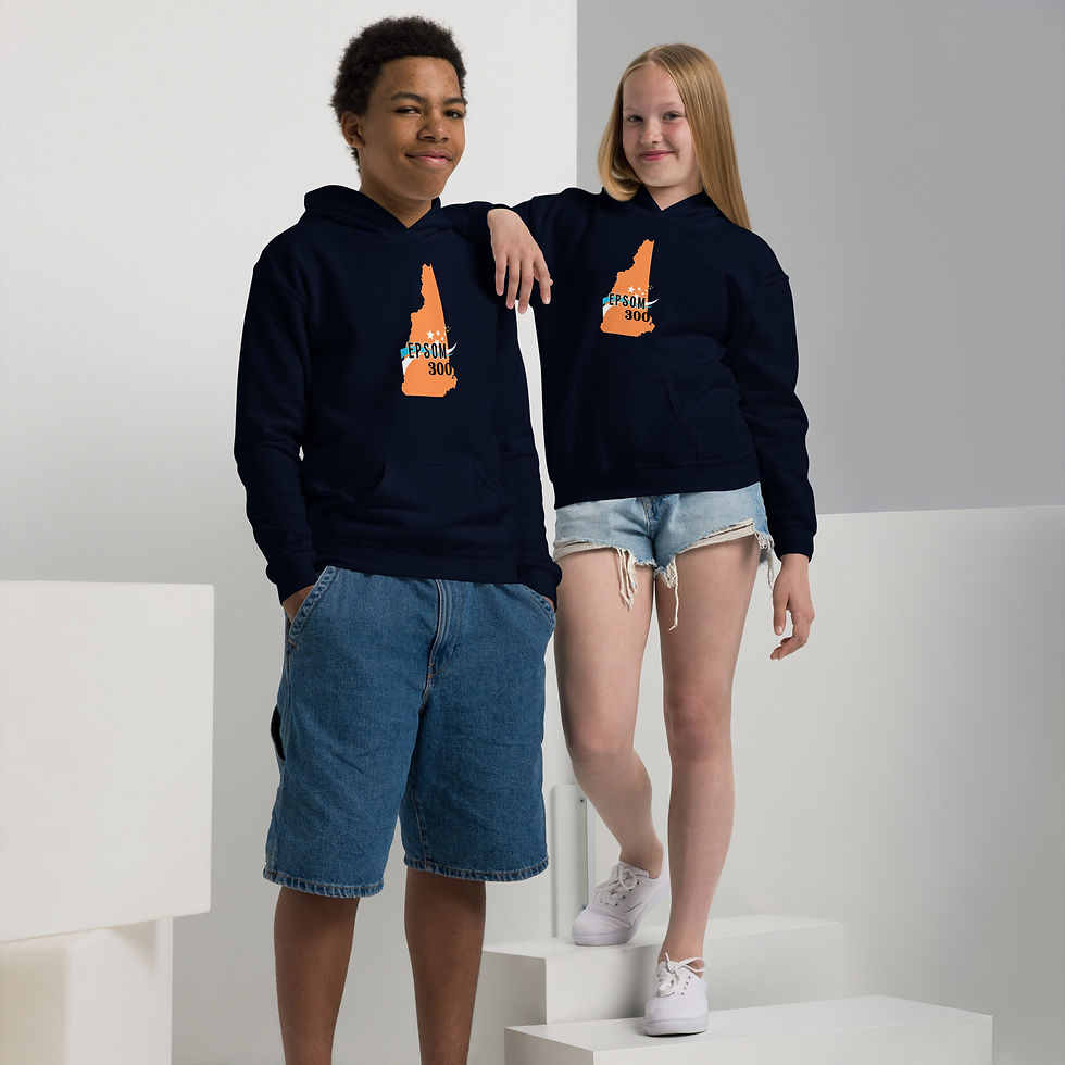 Thumbnail: Youth Epsom 300 New Hampshire Logo hoodie
