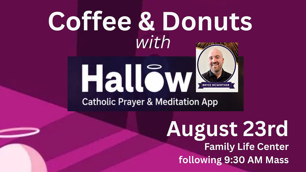 Coffee and Donuts with Hallow