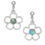 Thumbnail: Flower dop stud earrings