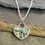 Thumbnail: Abalone Heart Padlock Necklace 12 X 10mm