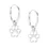 Thumbnail: Pretty 925 Silver Paw Print Hoops