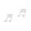 Thumbnail: Musical Note Studs
