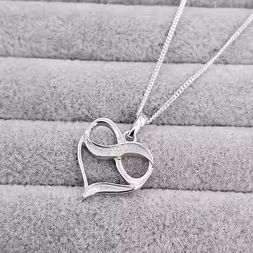 Thumbnail: Silver Infinity Love Heart Necklace