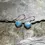 Thumbnail: 10mm Heart Blue Turquoise/Mop Earrings