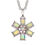 Thumbnail: SQUARE STONES DAISY NECKLACE
