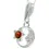 Thumbnail: 925 Sterling Silver & Baltic Amber Moon and Star Necklace
