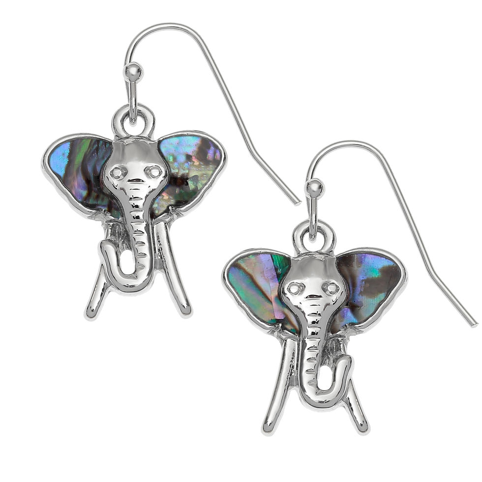 ELEPHANT HEAD HOOK EARRINGS