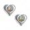 Thumbnail: AB Puff Heart Earrings Pretty