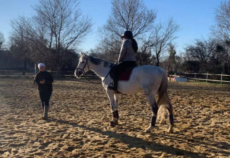 une monitrice et son élève