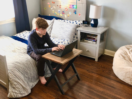at-home learning: tips to help your children get organized + navigate e-learning.