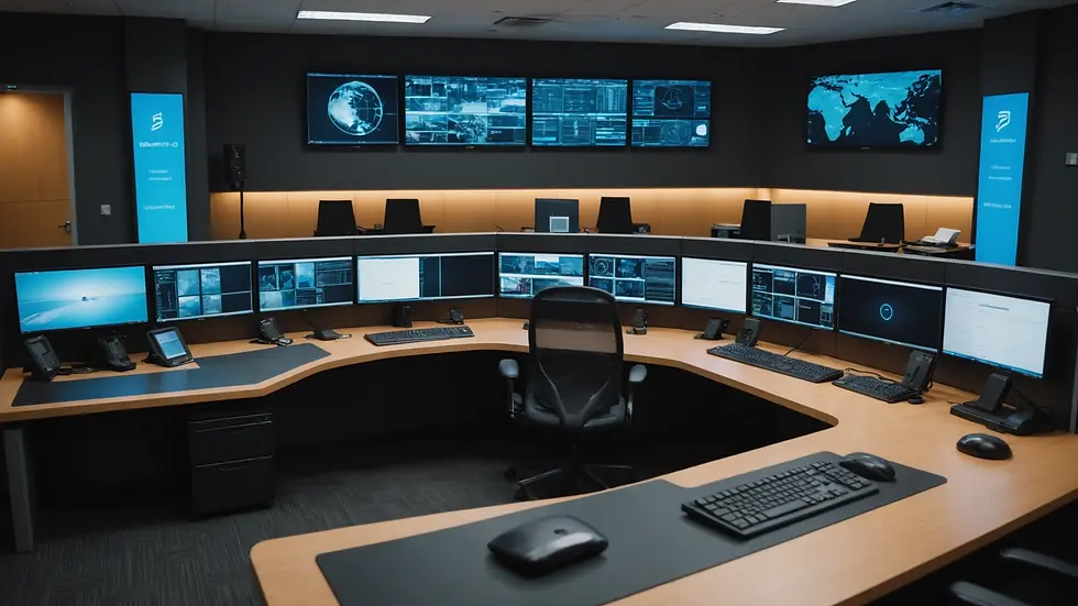 Eye-level view of a customized security setup