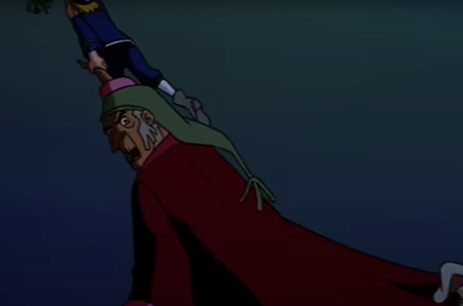 Scrooge flying