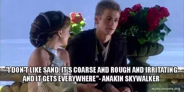 Anakin sand speech