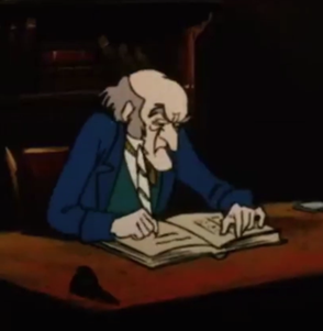Scrooge in the Burbank movie