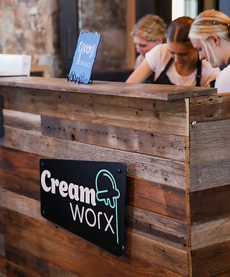 creamworx ice cream catering cart