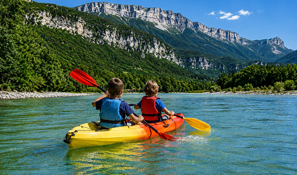 Descente canoë-kayak scolaires Isère