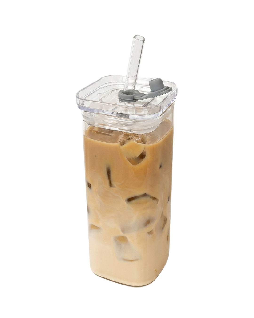 Square Glass Coffee Cup
