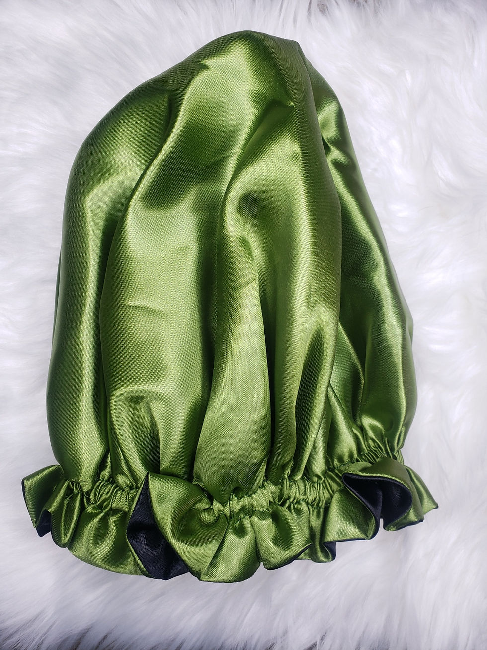Thumbnail: Reversible Satin Bonnet with Elastic