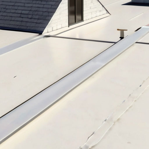 TPO roofing membrane installed on a flat commercial roof, showcasing durable and energy-efficient single-ply material